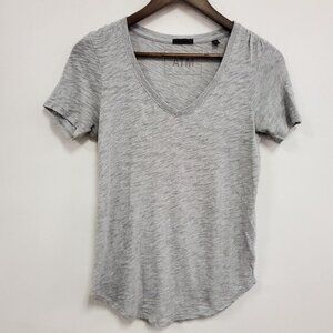 ATM Womens Short Sleeve Heathered T Shirt Size S Gray Clean Girl Normcore Staple